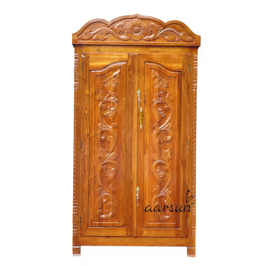 Carved Wooden Almirah / Wardrobe
