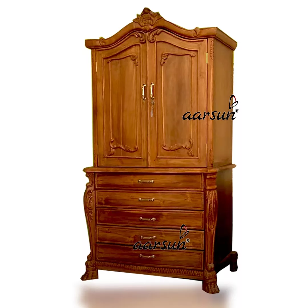 Classic Wooden Almirah in Teak