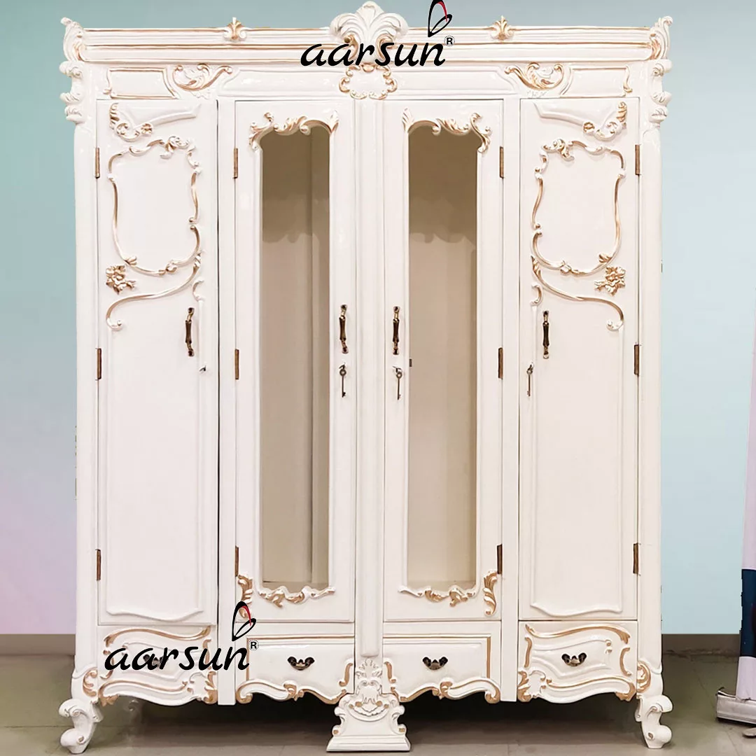 Off-White & Gold Touch Designer Wardrobe