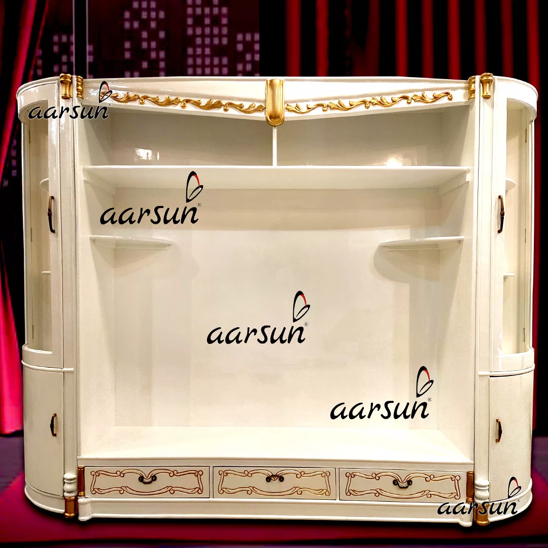 White Finish TV cabinet -Unit
