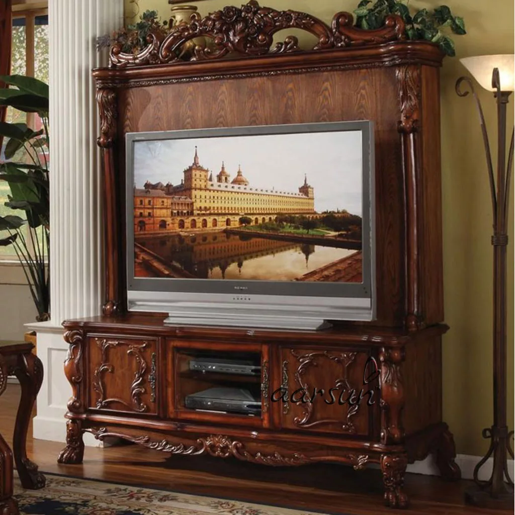 Wooden Antique Style TV Unit