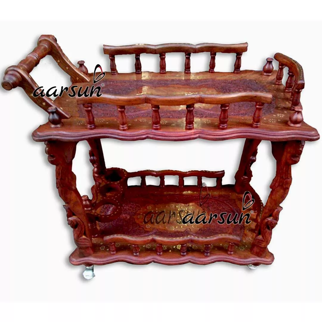 Wooden Bar Trolley top designs