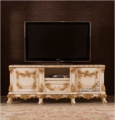 Wooden Corner TV Stand / Cabinet
