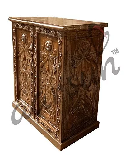 Wooden Mini Bar Cabinet view 3