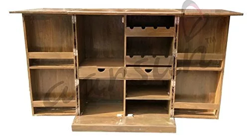 Wooden Mini Bar Cabinet view 4