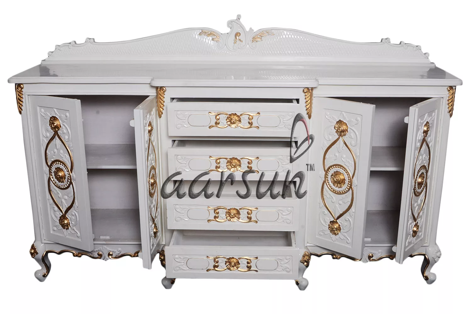 Wooden Storage Cabinet view 4